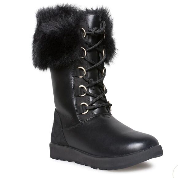 UGG Aya Waterproof Boot in black 10 - Picture 1 of 11